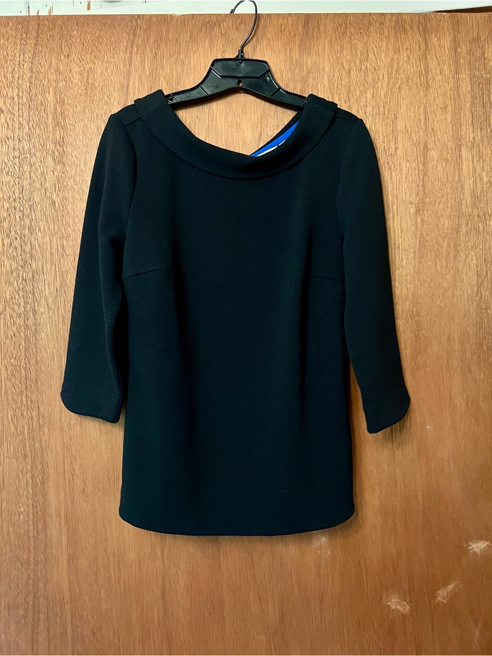 Boden Black Boatneck Blouse